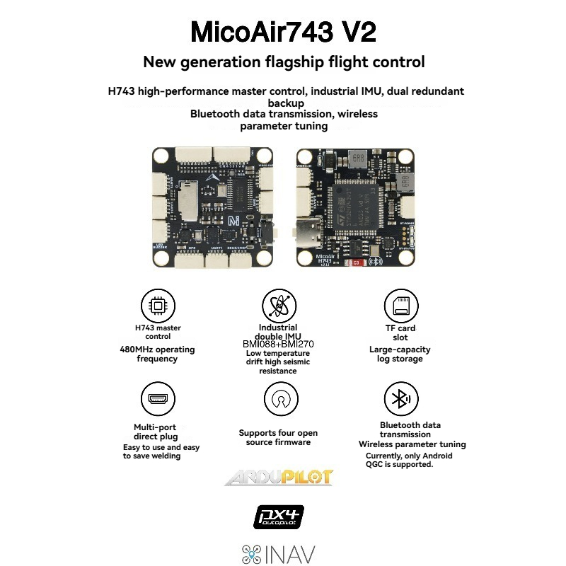 MicoAir743 V2 Flight Controlle - Drone Gimbal Controller recensie en prijs